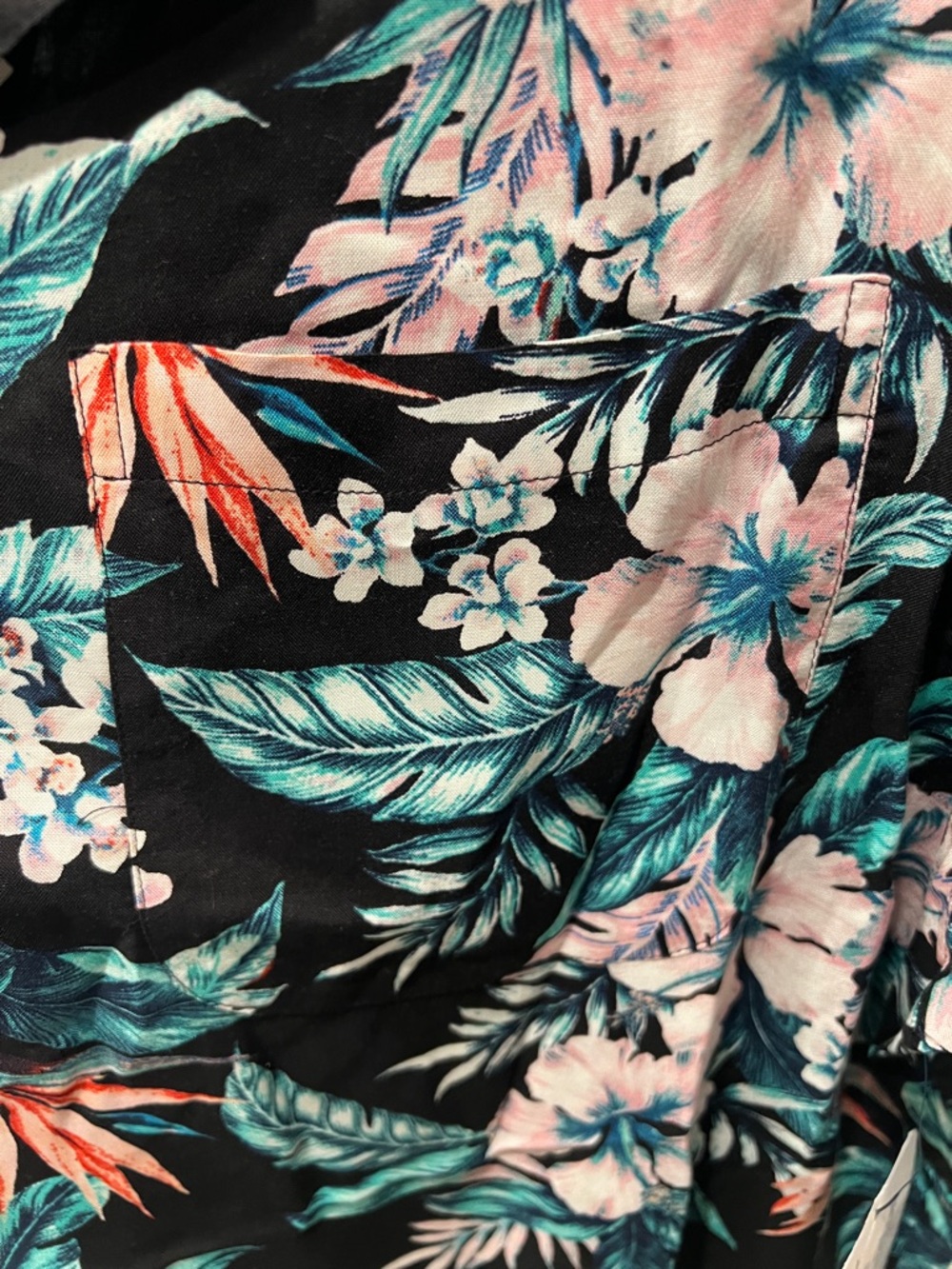 George Black Tropical Floral Short-Sleeve Button Shirt - Picture 4 of 6